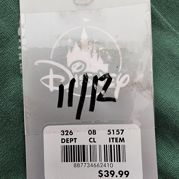 Disney Green Button Down Shirt for Kids - Picture 9 of 10